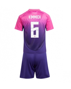 Germania Joshua Kimmich #6 Maglia Gara Trasferta Repliche Europei 2024 Bambino